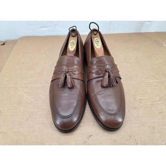 Johnston & Murphy Men\'s Cognac Brown Leather Tassel Loafers Dress Shoes Size 8 main image 12